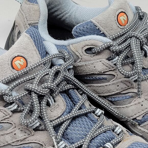 Merrell Ventilator Moab 2 Smoke Womens Gray Hiking Shoes Size US 8.5 EUR 39 EUC - Picture 3 of 16